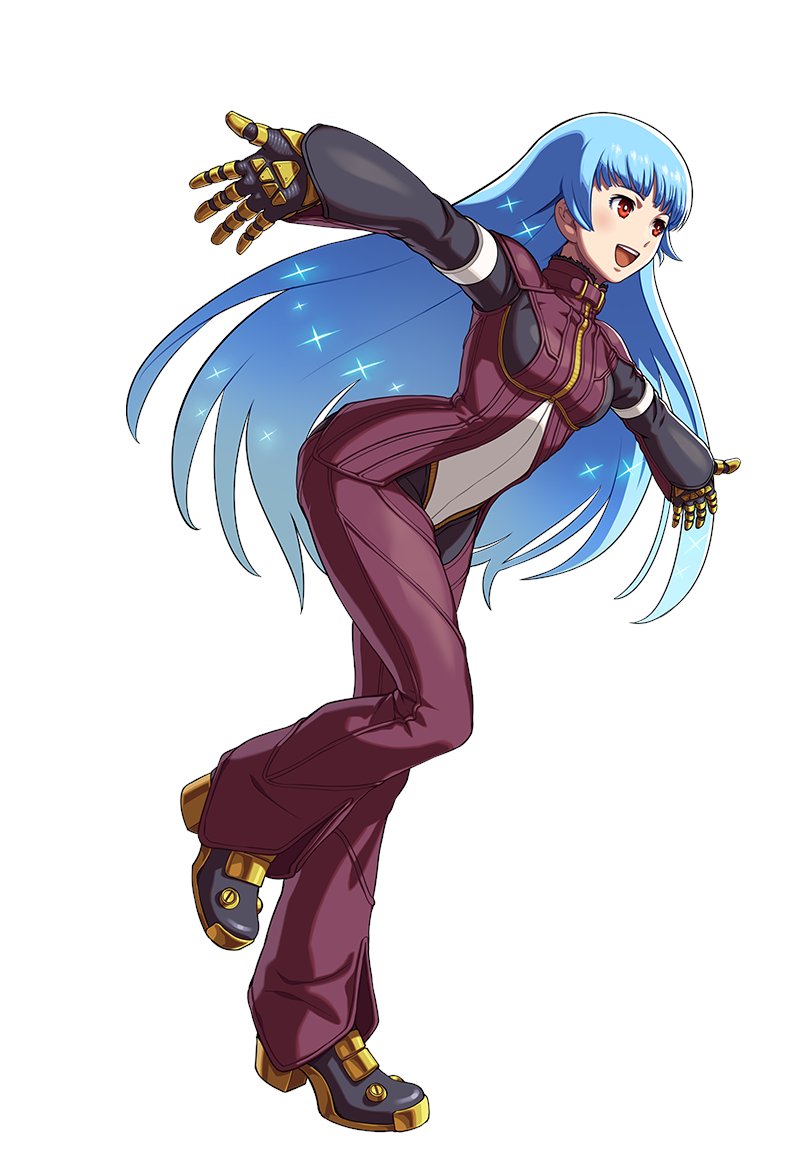 KULA DIAMOND - "Ice Doll"Age: 14Country: ???Team: K' TeamOrigins: KOF 2000though she appears as a boss in 2000, kula has since become a staple member of k's entourage. she was created to eradicate k', and has ice powers to oppose his fire powers.