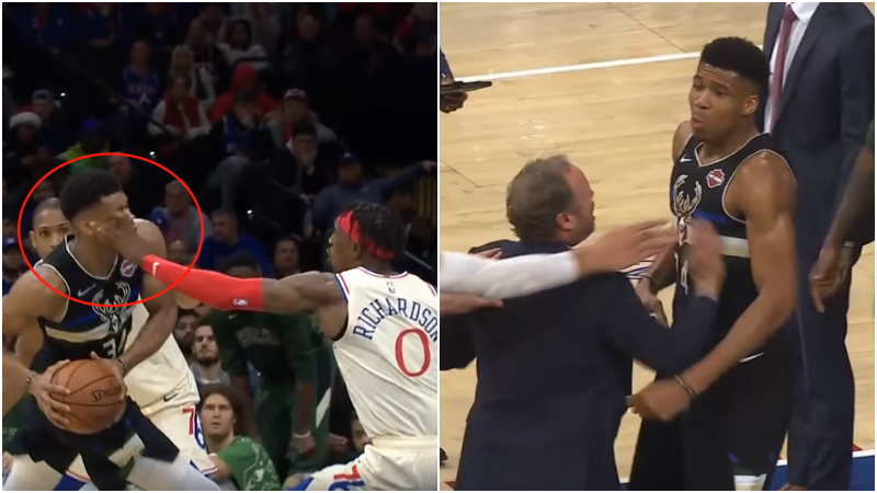 【影片】怒氣衝天！字母哥遭對手戳眼，卻沒吹犯規，他氣得要「揍」裁判！-黑特籃球-NBA新聞影音圖片分享社區