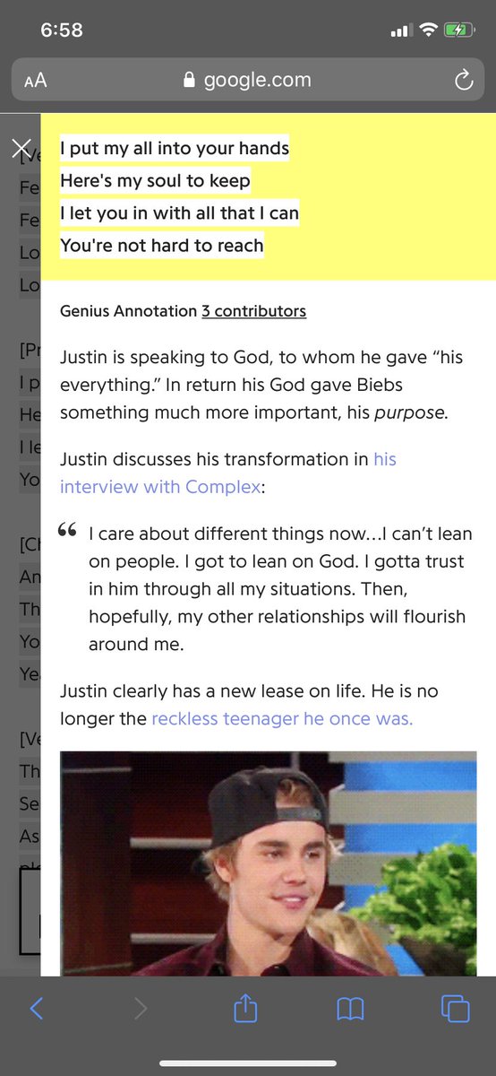 Justin talks about surrounding yourself around people that wasn’t good for him, feeling blessed he was able to finally find peace within his life aka his purpose, he speaks about only being human and wanting to work on bettering yourself.