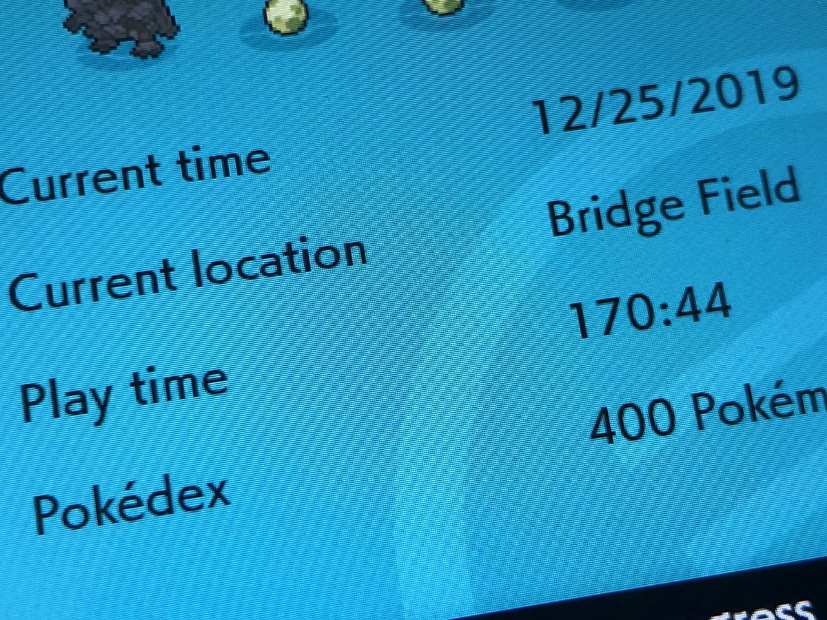 Pokemon sword Play Time reads 170 hours 44 minutes.
