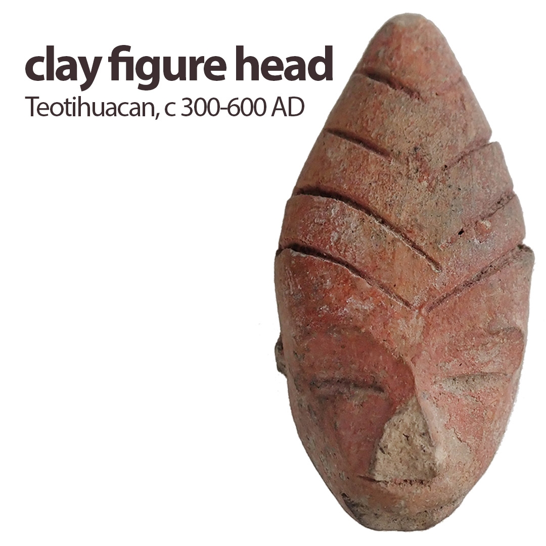 AbbeyMuseum's tweet photo. Head of figurine • Mexico, Teotihuacan • Teotihuacan, c 300-600 AD • painted pottery • this head may depict a noble or priest wearing a tall head-dress.

#abbeymuseum #instamuseum #instahistory #instavisit #history #museum #art #archaeology #historical #abbeymuseumcollection https://t.co/hPkBD8gN1k