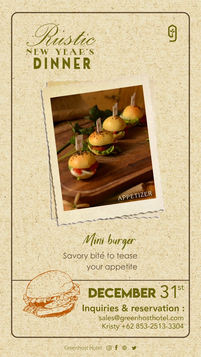 Everything about this burger is special! From the tempeh patty, home-made buns, to the veggies that are sourced directly from our rooftop's urban farming! Taste our signature healthy burger served to you in bite-size only on NY's eve!