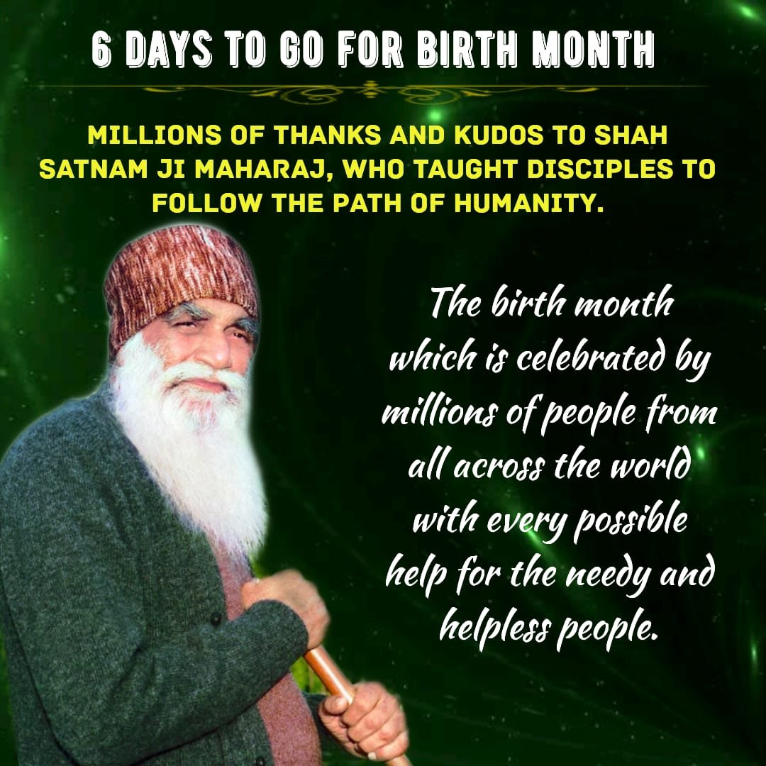 MissKomal777's tweet photo. #6DaysToGoForBirthMonth 😍😍😍 Yeah ✌ Incarnation month Of shah satnam JI 😍😍🙏😘 https://t.co/69kGhXxzUc