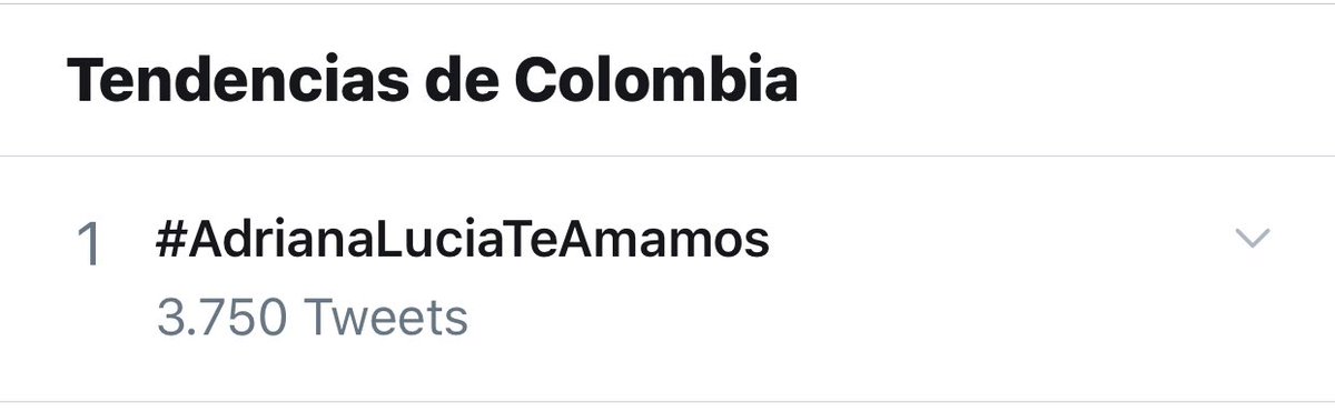 cantoxcolombia's tweet photo. Nuestra intención no es incomodarlos, sólo pedirles un RT para que #AdrianaLucíaTeAmamos se mantenga de TT #1 y dejar bien claro que el amor, la coherencia y la resistencia pueden más que el odio y la mezquindad! https://t.co/wqb9BuiOKV