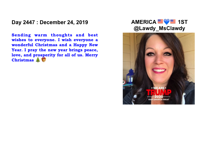 Pray4US_Daily's tweet photo. ✞ Prayers for America ✞ Project -> https://t.co/zmjgMEE8nF
Prayer of the Day # 2447 (December 24) by @Lawdy_MsClawdy
God Bless America
#P4US #TCOT #CCOT
We pray EVERYDAY for America!
SUBMIT a Prayer to POST HERE -> https://t.co/FLzaPIKe6t https://t.co/8gZu2GoH2M