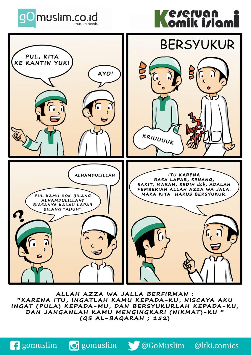 gomuslim's tweet photo. #KeseruanKomikIslami Bersyukurlah dalam Setiap Keadaan #gomuslim @pendidikanislam @inspirasiislami https://t.co/EHar2Gi7fF