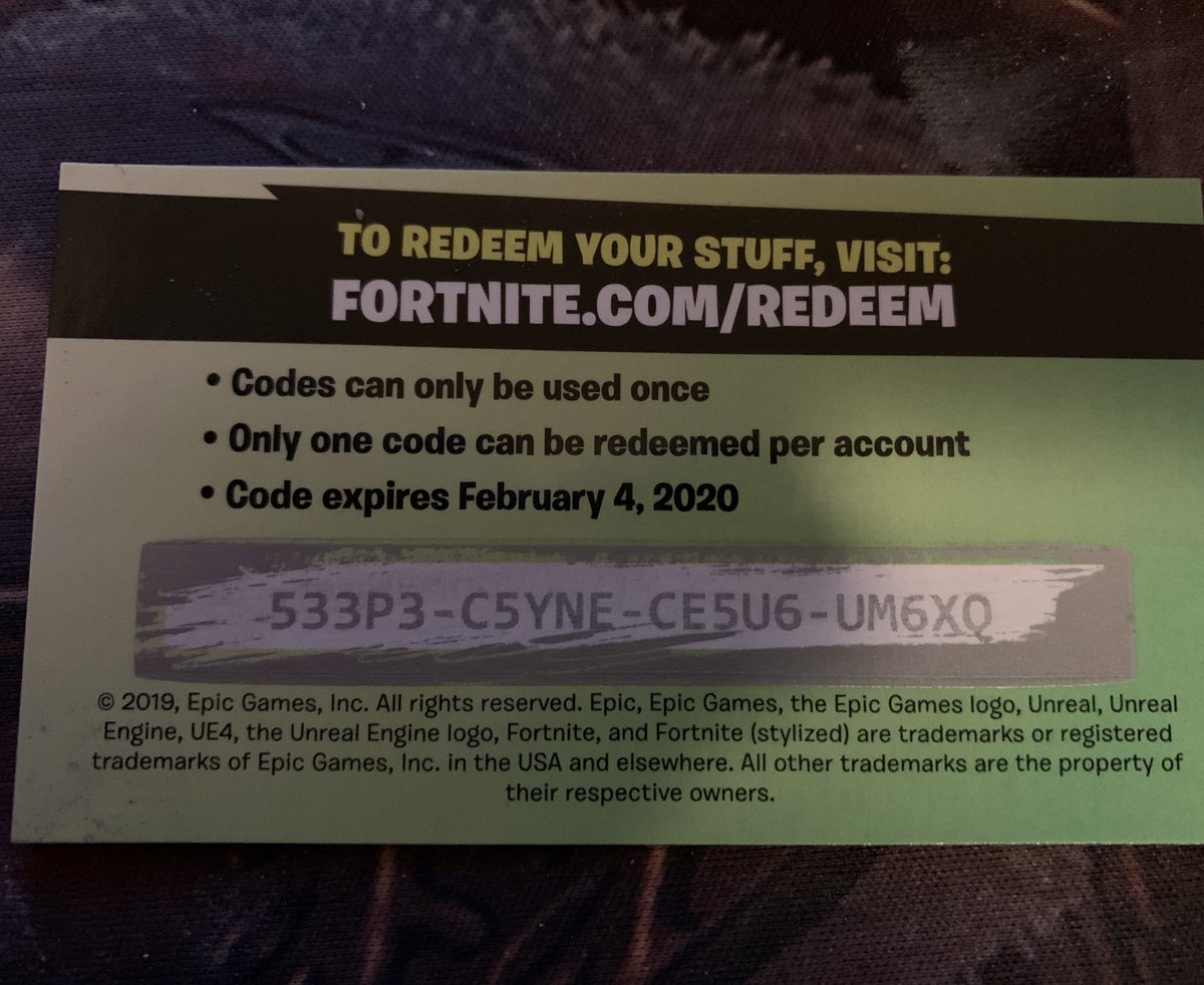 Unused Fortnite Gift Card Codes Free