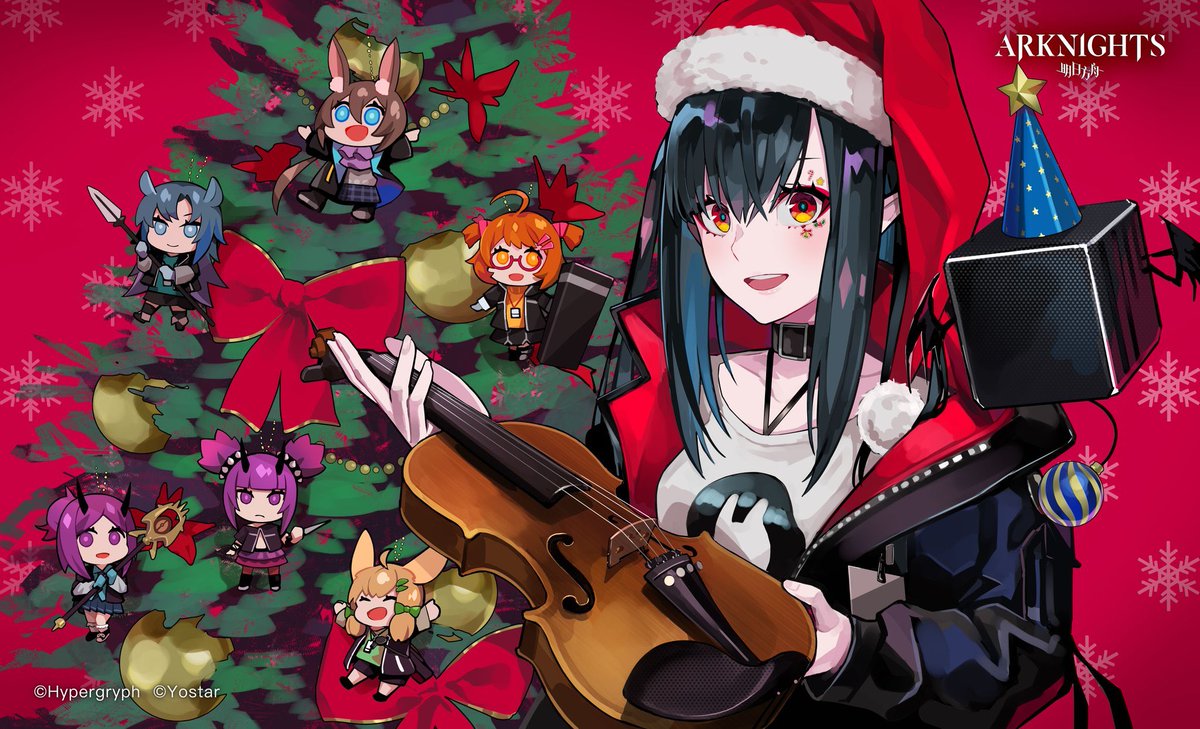 Lam 海外版アークナイツ Arknightsen でもクリスマスイラストを描かせて頂きました メリークリスマス Arknights Yostar