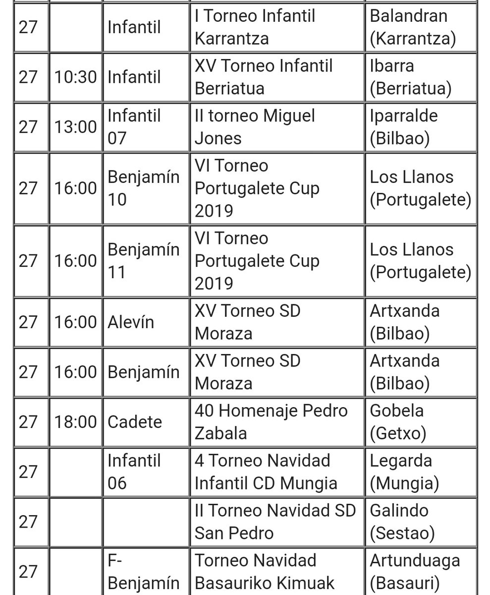 TF_Biz's tweet photo. Muchos Torneos para finalizar el año: https://t.co/Btu00u4Lad
@cdkarrantza @BerriatukoFT @CDSanturtziKE @SANPEDROSD1 @indautxu_sd @SestaoRC @GernikaClub @clubportugalete @Romo_Arenas @cdorduna @cdmungiaeskola @BasaurikoKimuak @begona_sd @UrdulizKT @ETXEBARRISD @SDIturrigorri ... https://t.co/RS1A1TsulO