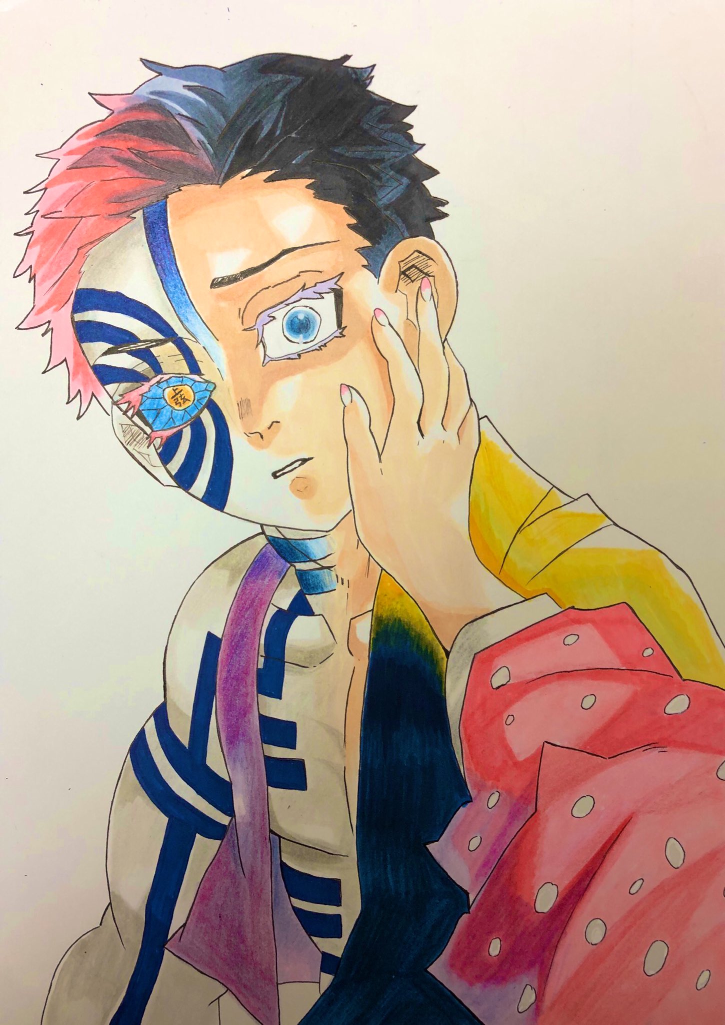 ぴんぽん 絵描きさんと繋がりたい 模写 鬼滅の刃 猗窩座 フォロワー300人の方本当にありがとうございます 鬼滅 の刃 第156話 ありがとう 猗窩座描きました T Co Rqr5nkehjg Twitter