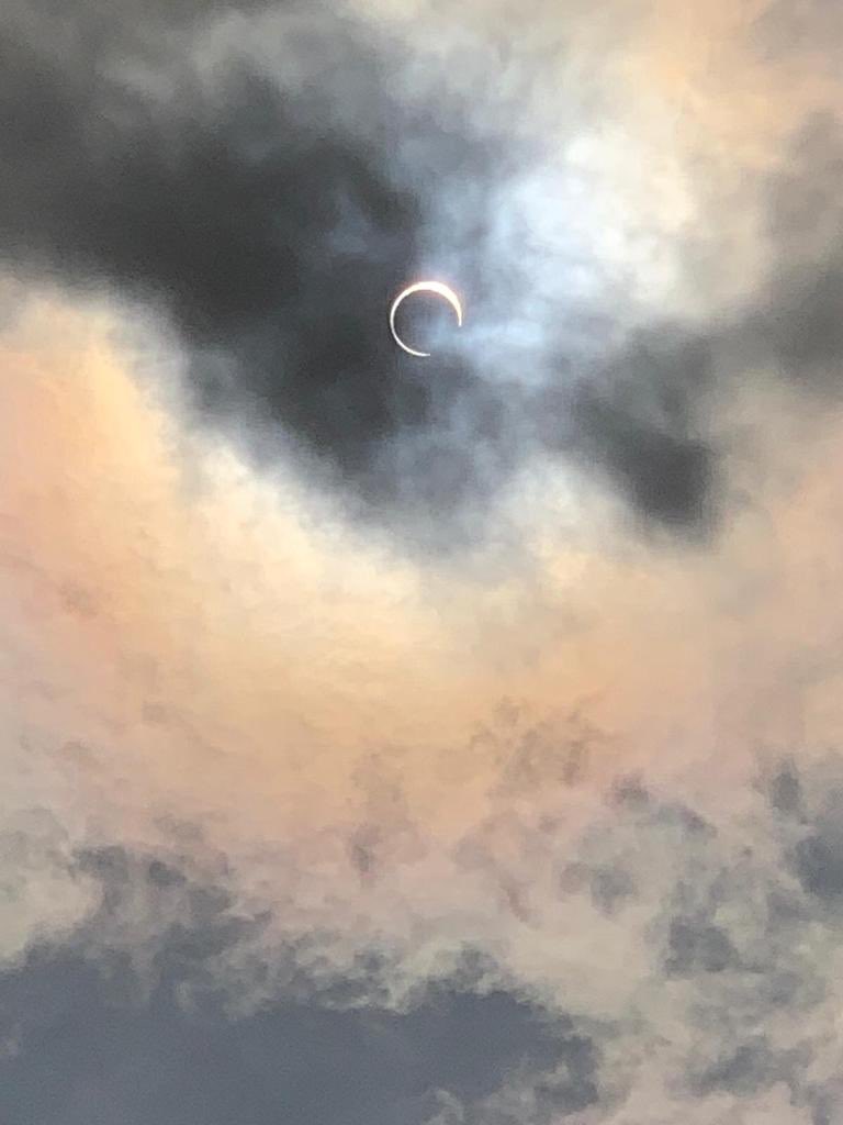 Poor #sun eaten by moon for lunch today #Singapore