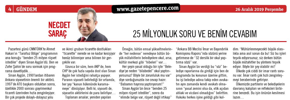 gazetepencere's tweet photo. "25 milyonluk soru ve benim cevabım" @necdetsarac Gazete Pencere için yazdı. (Abone olmak için https://t.co/XJ7dgJ2bM8) https://t.co/SkgJTctor0