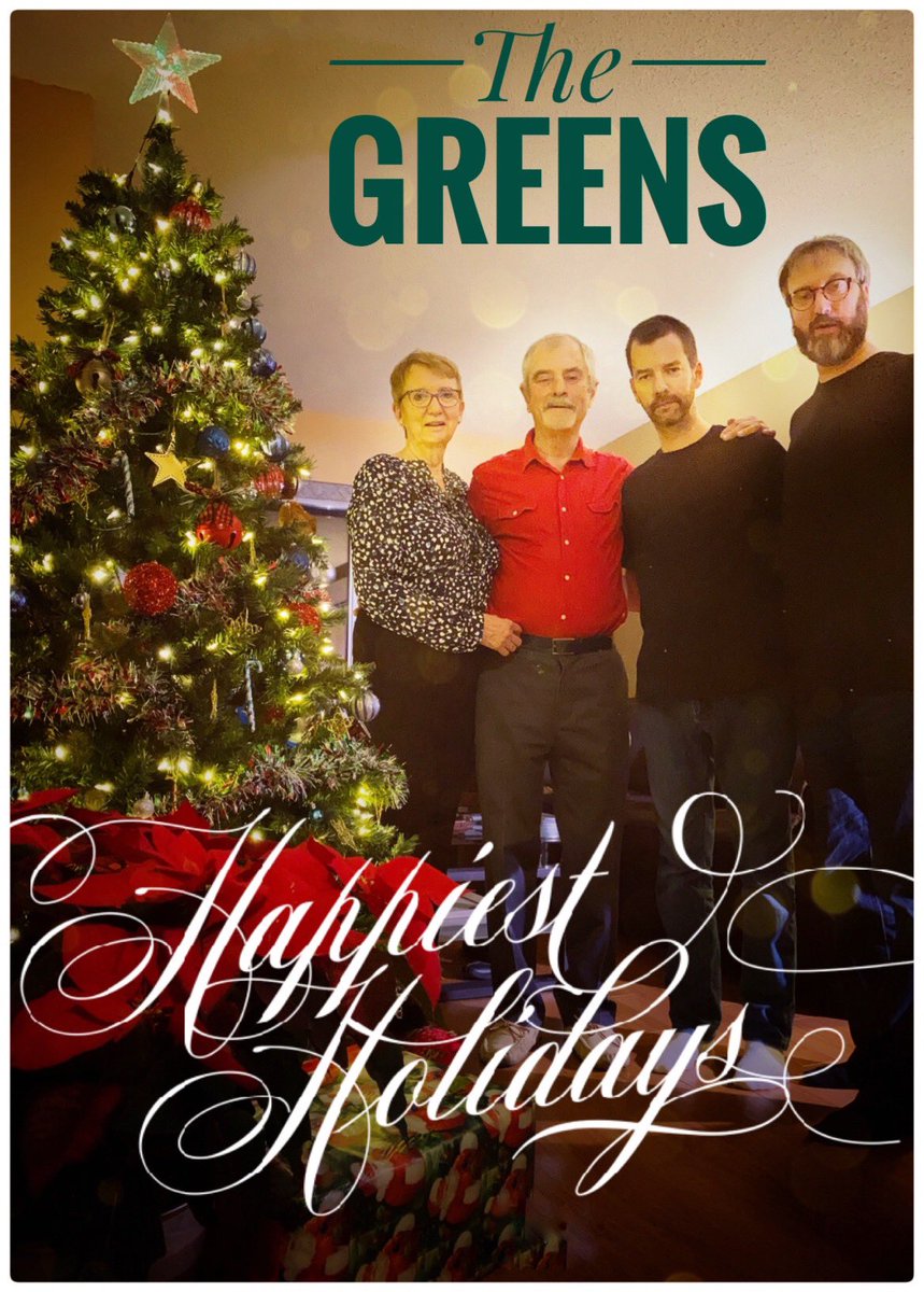 tomgreenlive's tweet photo. Happy Holidays from The Greens 🎄🎁 https://t.co/o7J7ML9SAX