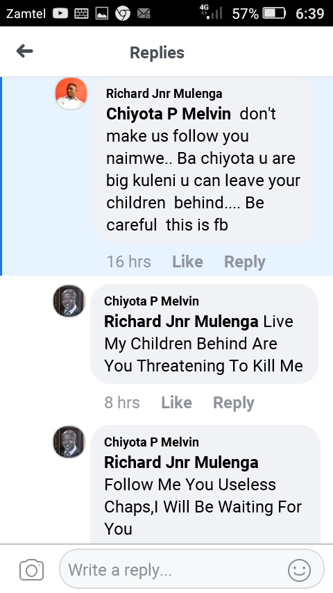 ChiyotaThe's tweet photo. This Is How Richard mulenga Is PLANNING make Mr Chiyota Live His Children Behind He Is A PF Cadre It's Threatening To Kill https://t.co/qWBHkO8fv2