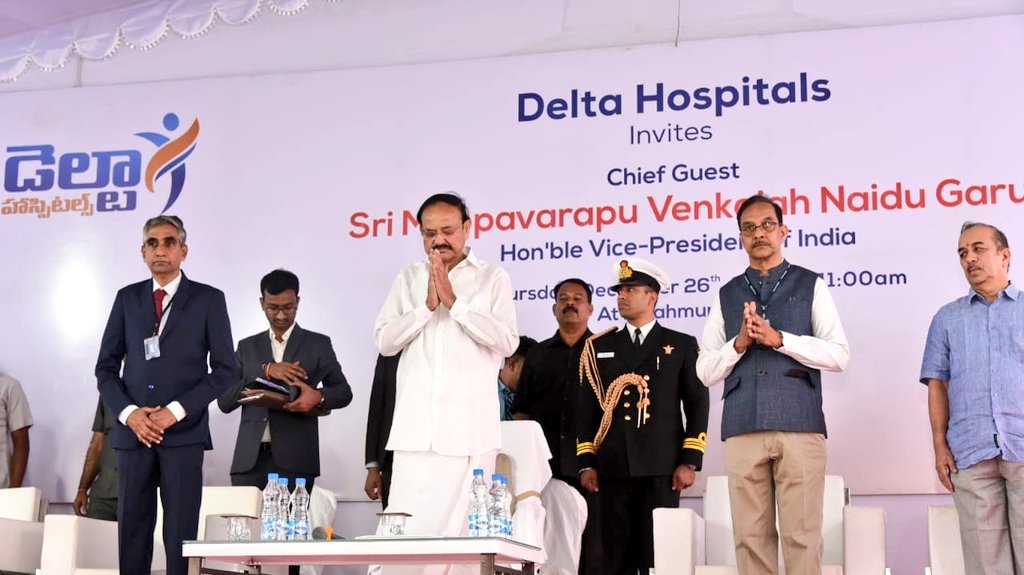 VPIndia's tweet photo. I am delighted to be present here in the beautiful city of Rajahmundry (Rajamahendravaram) located on the banks of Godavari River today. https://t.co/M5ESPsGrAo