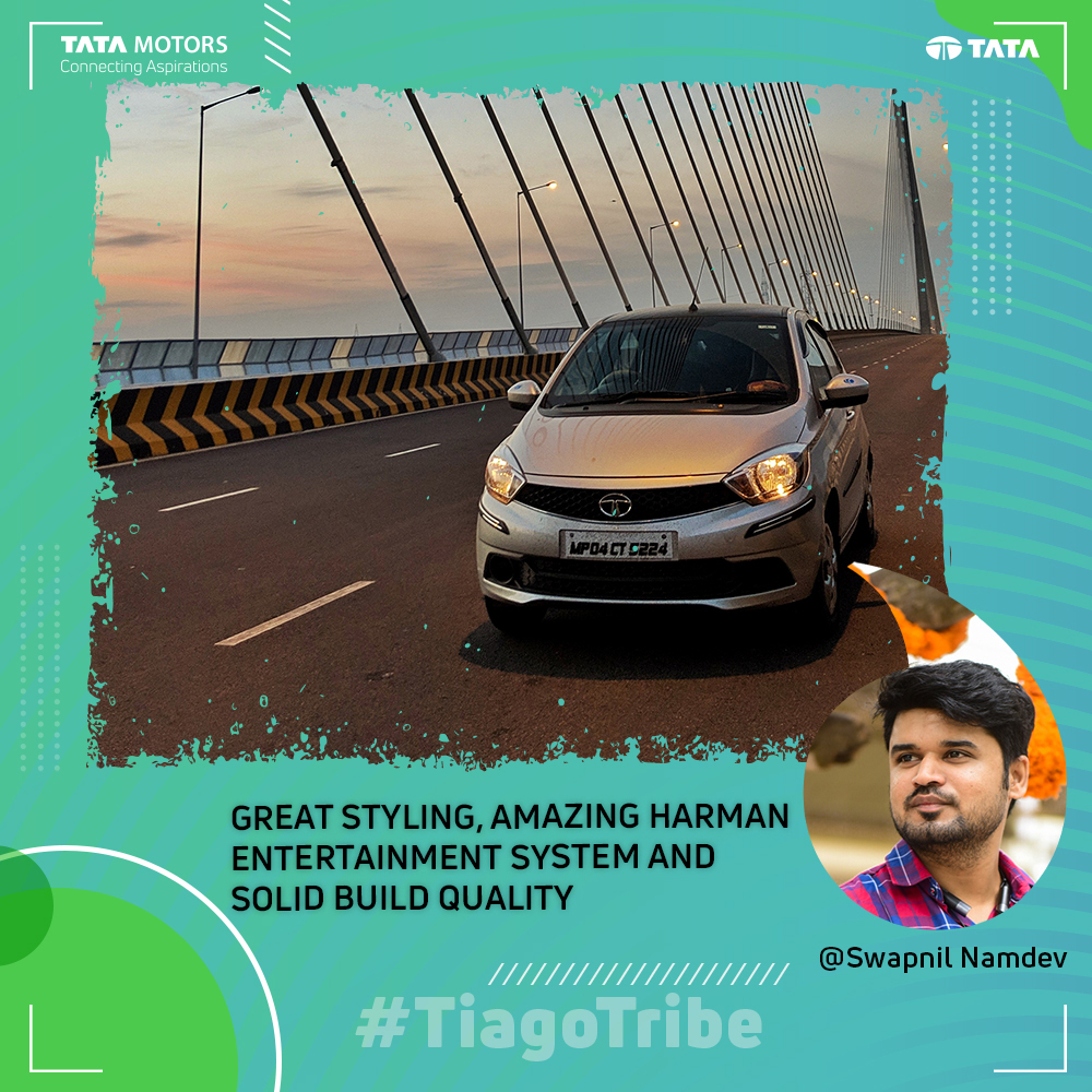 TataMotors's tweet photo. Swapnil mentions how his Tiago’s good looks and built quality come in one package that #FeelsLikeFun https://t.co/HrSjqf5miT