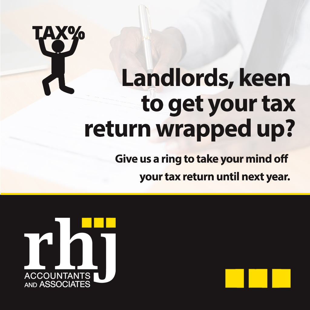 RHJAccountancy's tweet photo. #Landlords, keen to get your tax return wrapped up? Here at RHJ, our accountants are waiting in the wings, ready to take on your #TaxReturn, so you can stay focused on your #tenants. Give us a ring to take your mind off your tax return until next year. https://t.co/GMhWNbxzSk https://t.co/PwqswI2u4p