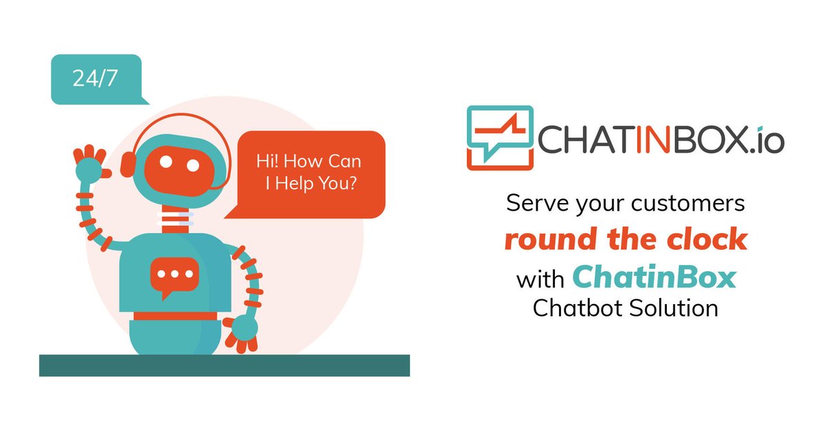 chatinbox_io's tweet photo. Don't keep your #Customers in the waiting queue, help them with all their queries instantly over an #OnlineAssistant
#ConversationBot #IntelligentChatbot #ChatbotPlatform
Visit β‘ https://t.co/Hnk8Tl8AR0 https://t.co/8Iw0taYEyt