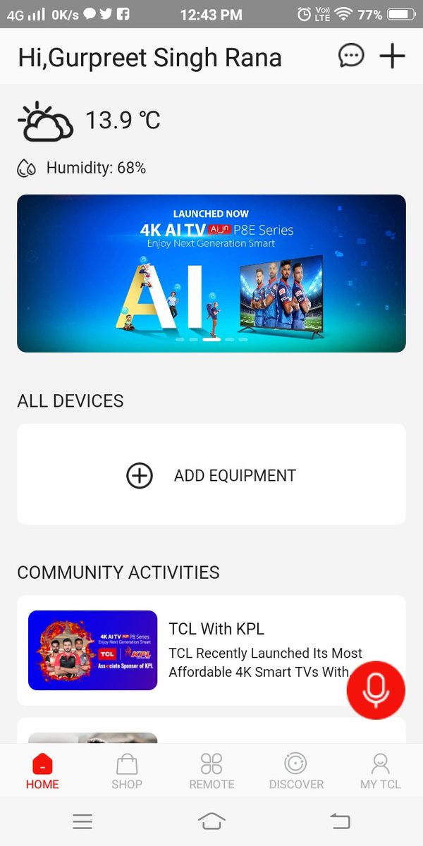 gsrana4580's tweet photo. @tcl_india HEARTIEST WISH TO WIN 

#TCLHomeApp #ContestAlert #4KAITV
@tcl_india 

@DSRana1275 
@mkrana4580 
@tamrakar_savita 
@mysterioussu 
@MeetuMyself https://t.co/pC1GTdShnr