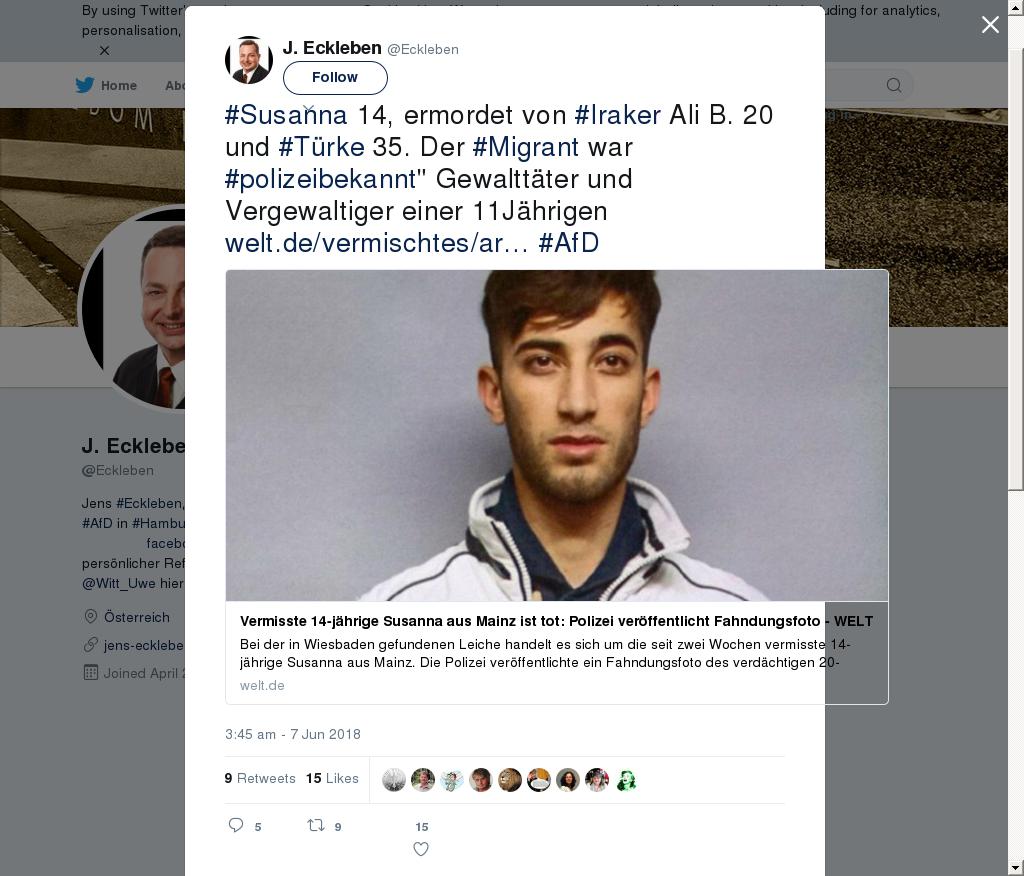 ArchivFD's tweet photo. 💩 @AfD_Hamburg just removed a retweet: https://t.co/uNornjsISX