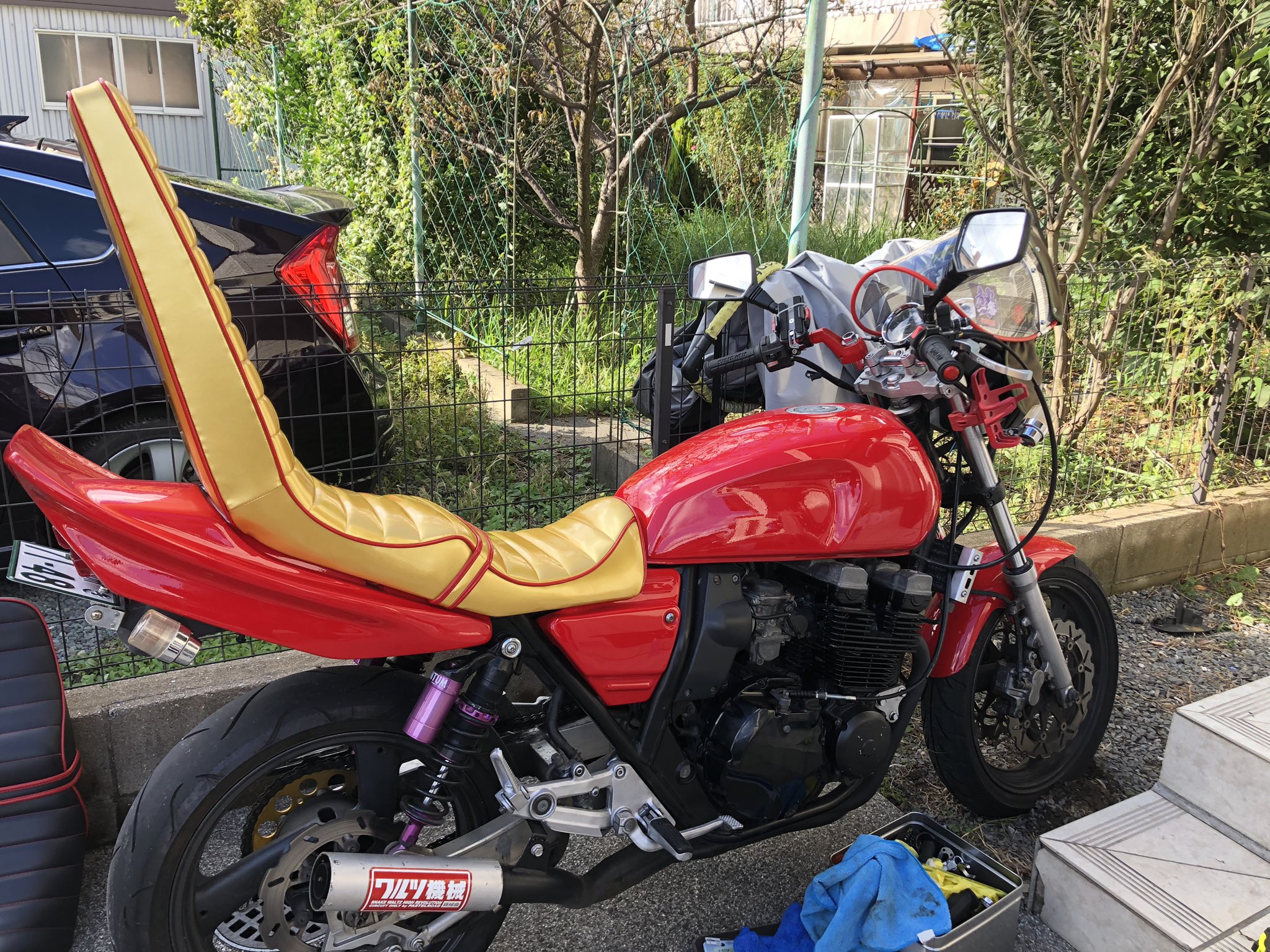 XJR400 3段シート60cm からめ XJR400 3段シート60cm からめ