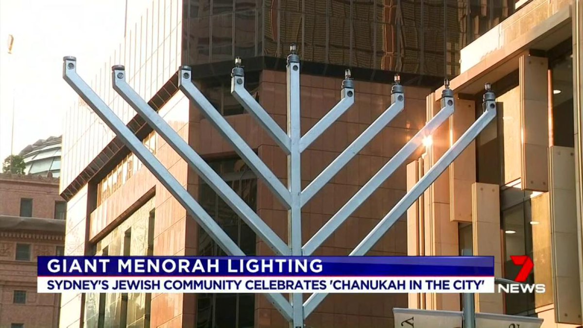 Sydney's Jewish community has celebrated Hanukkah with the lighting of