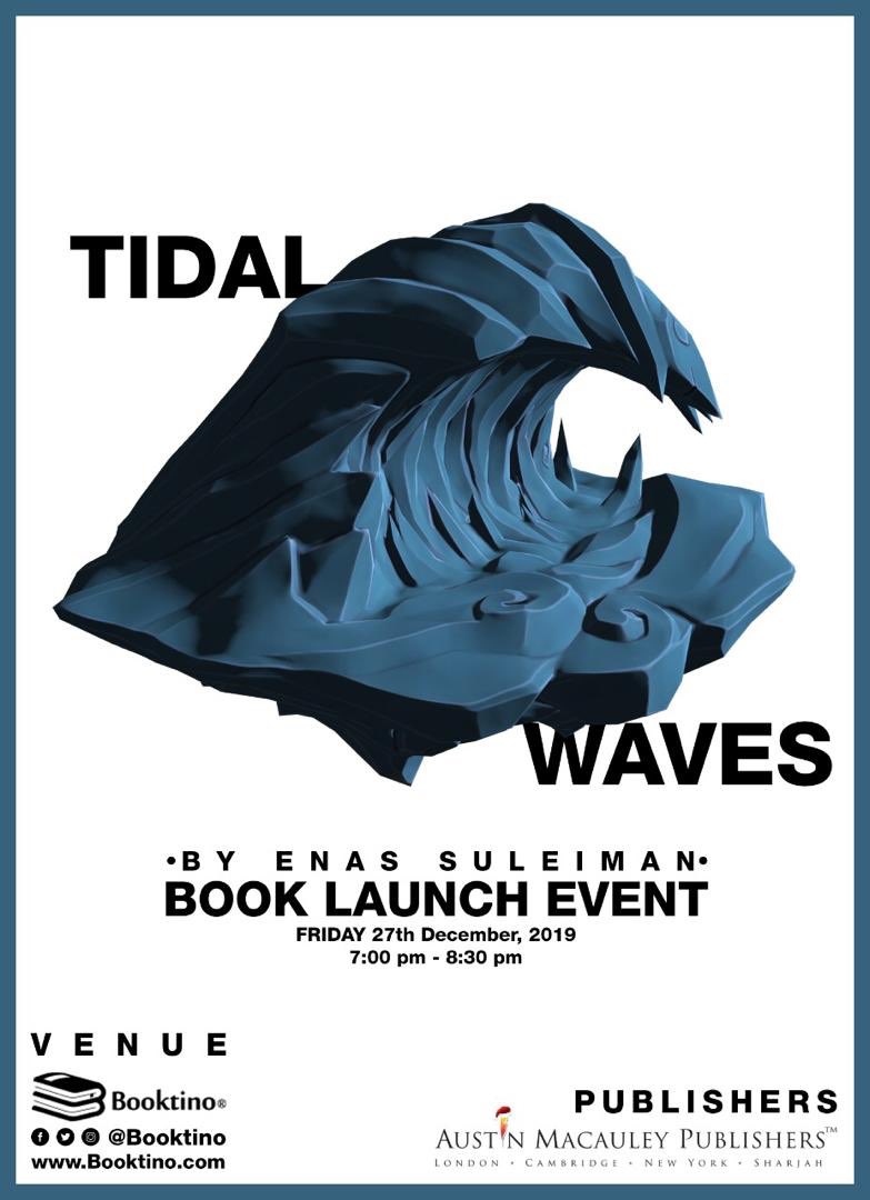 booktino's tweet image. ندعوكم  غدا لتدشين ديوان #tidalwaves by #enassuleiman 
في الساعة ٧ مساءً