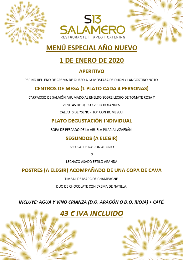 Salamero13's tweet photo. 😍¡Desde Restaurante Salamero 13 #Zaragoza os presentamos nuestro Menú de #AñoNuevo!😍 😊¡Ya podéis realizar vuestras reservas! Estamos seguros de que os encantará.😊
⬇️⬇️⬇️Visita nuestra web⬇️⬇️⬇️
✅ https://t.co/OiVCXEU1R1 ✅
☎ 876 64 25 05 ☎ https://t.co/WiuktxBJS5