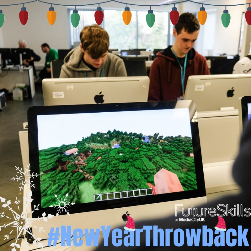 FS_MediaCityUK's tweet photo. #NewYearThrowback A throwback to November 2019 when I.T, Computing and Games students at FutureSkills at MediaCityUK took part in a packed week full of digital activities. Read more: https://t.co/bZUSi64utP #Salford #College #Manchester https://t.co/ENkL4nepHS
