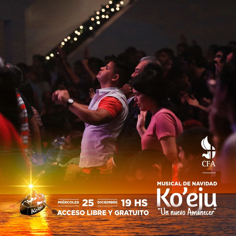 IglesiaCFA's tweet photo. Momentos vividos ayer en el Musical de Navidad Ko`eju "Un nuevo amanecer"
- Jesús es el Propósito Real de la Navidad ♥ ♥ ♥
.
.
.
#Ensancha2019 #IglesiaCFA #CFAcentral
#navidadpy #musicalkoeju #jesus #cfaartes https://t.co/Qdu97S5Yhq