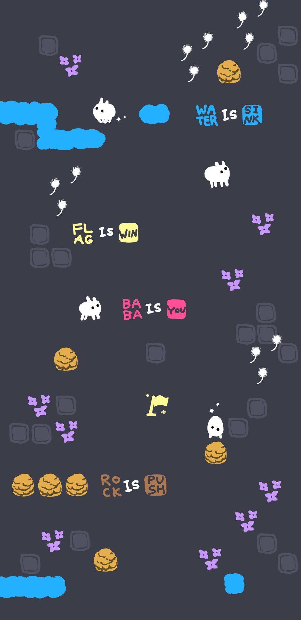 Twitter 上的 Hᴇɪᴅᴇ Baba Is You あまりに可愛いもんでスマホ待ち受け用のファンアート描きました 個人でしたらもちろん使ってどぞ 再配布はご遠慮ください Babaisyou T Co Yrvhbgmbv1 Twitter