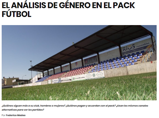 EscuelaETER's tweet photo. #EterDigital | EL ANÁLISIS DE GÉNERO EN EL PACK FÚTBOL
👉 https://t.co/MFo5tNDEcf
Por Federico Madeo https://t.co/LY17fOXEoW