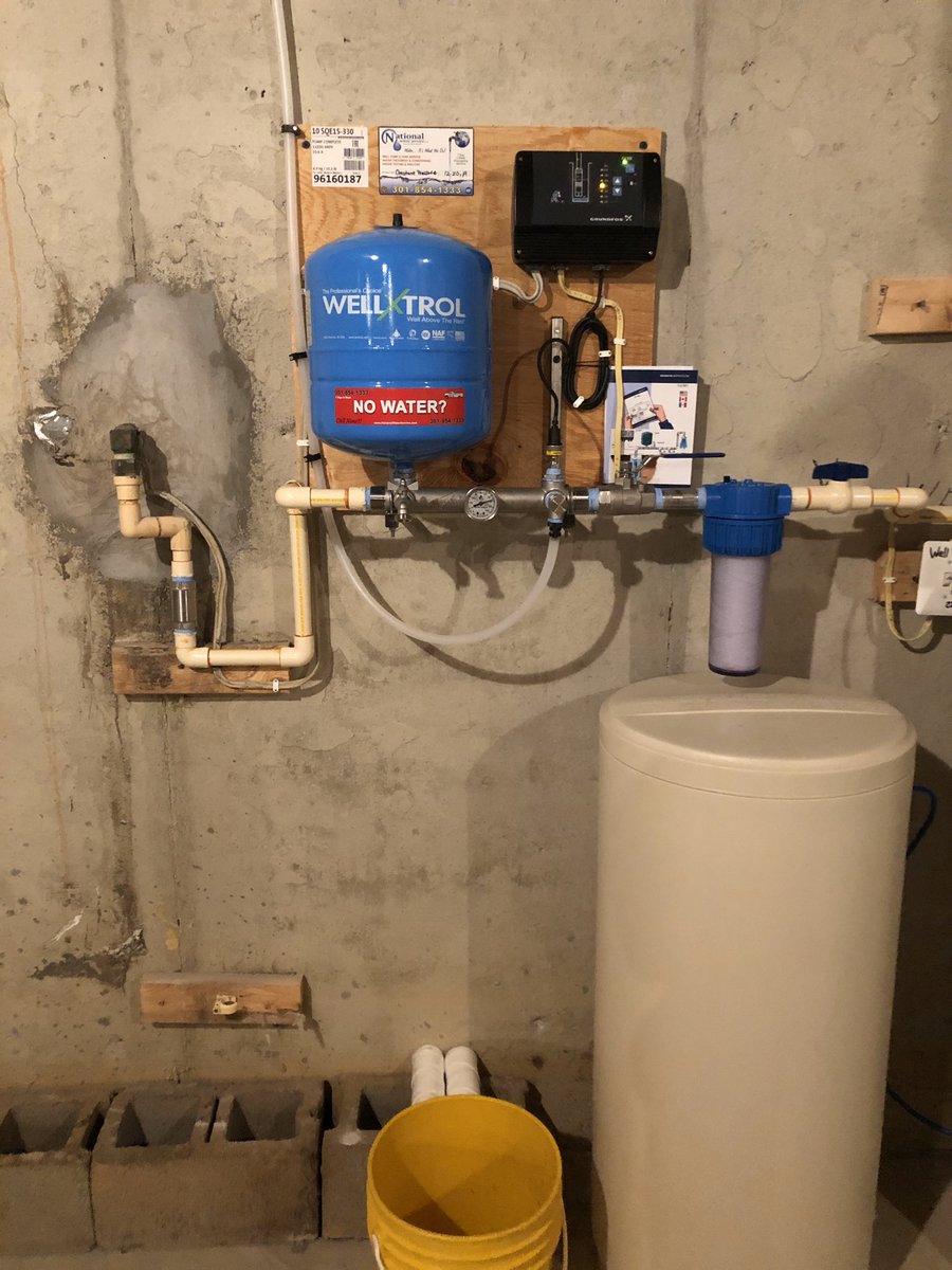 N_W_S_C's tweet photo. #Watertreatment #install of a whole house #ConstantPressure System, a #Marathon #WaterHeater w/ a #leakprotection pan &amp; a #Sediment #Filter. The pre-existing treatment consists of a #WaterSoftener &amp; a #ReverseOsmosis for up to 99% #contaminationfree #water for a happy customer! https://t.co/6CH0ysaEW3