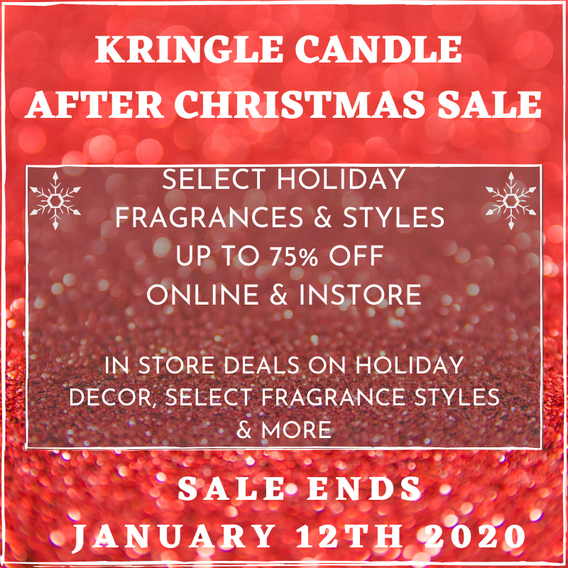 KringleCandle's tweet photo. The spirit of the season doesn't disappear after the big day. From now until January 12th 2020 save on Select Holiday fragrances, home decor, ornaments, and more. Visit https://t.co/fQeeHolfgQ to discover all the deals!

#mykringle #kringlecandle #afterxmassale https://t.co/K28CmVzv15