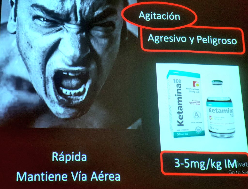 adolfobarraza's tweet photo. AGITACIÓN
@doncarlosdonoso
Contención física 5 personas

Fármaco ideal: rápido, seguro➡️IM.

Ketamina lovers. 
Inicio acción 5min.
Duración 15min.
Cenabast (500mg/10ml)
$615 (U$0.82)

Droperidol (5mg/2ml)
$300-350 (U$ 0.4-0.47)

Uso 2da droga Plan B
#MUEUSS #FOAMed @MUE_14 https://t.co/y2ziv2hAWz