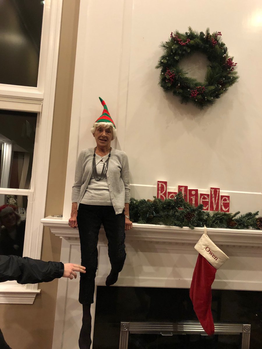 E_niem10's tweet image. My grandma decided to be our elf on the shelf this year