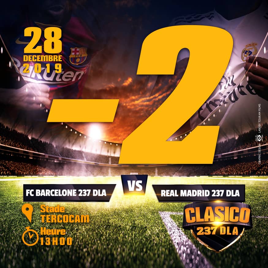 helenemakale's tweet photo. Dans deux jours l'histoire va encore se répéter 
La #TeamBarca va encore fesser la #TeamReal 
Rendez vous au @ClasicoDouala 😊 https://t.co/BiRRIzpVLn