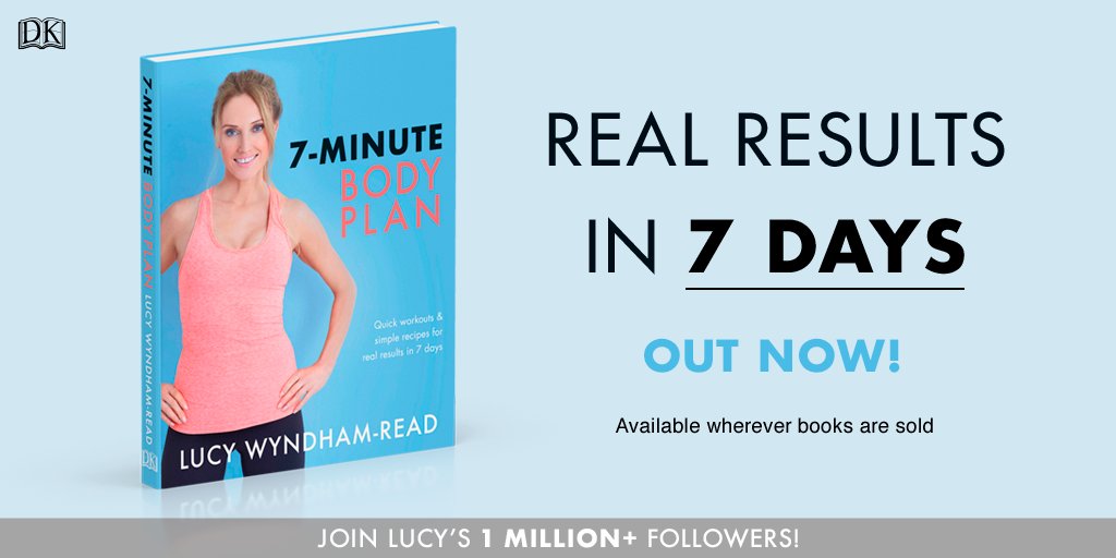 dkbooks's tweet photo. Happy #bookbirthday to 7-Minute Body Plan by @LucyWyndhamRead! 🎈💪 Packed with easy and effective daily workouts, it’s here to help you feel like your best self. Get your copy: https://t.co/gAtIaOFf1O https://t.co/pQhr13z5Xf