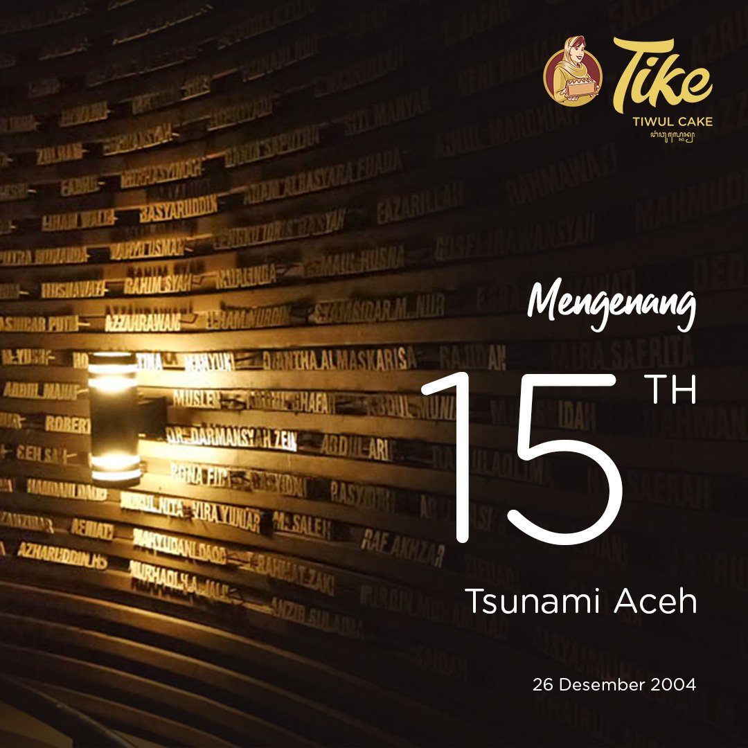 Tidak terasa... 15th telah berlalu. Doa terbaik kami panjatkan untuk mereka para korban dan seluruh keluarga korbanTsunami Aceh 26 Desember 2004
.
🙏🙏🙏
.
#tikejogja #tike #tiwulcakejogja #oleholehkhasjogja #makanankhasjogja #tsunamiaceh #mengenangtsunamiaceh
#KhilafahMakinDekat