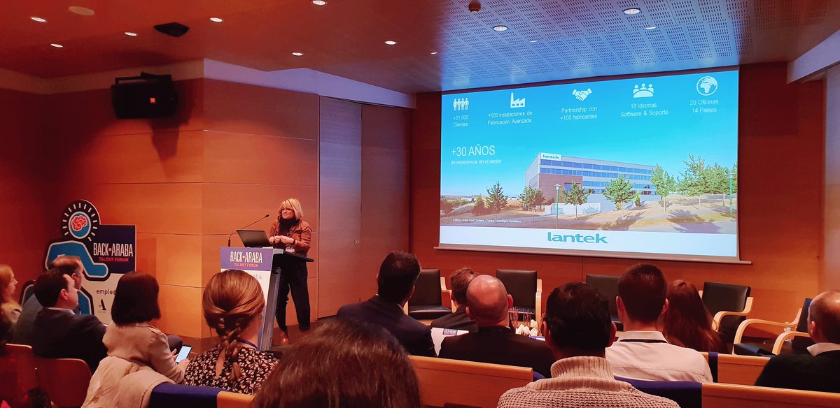 Binaspre's tweet photo. Seguimos apostando por el talento en @LantekSMS, hoy en #BackToAraba de la mano de Gemma Nogales. Eskerrik asko @EmpreSEA y a por la tercera edición! https://t.co/Cno2iu2QcT