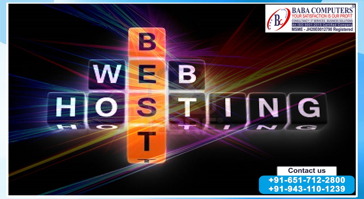 BabaComputerIND's tweet photo. At #Baba_Computers being one of the prompt #web #hosting company offer #security, #speed, #reliability and #flawless #customer service and offers an unmatched feature set, which are great advantages when it comes to #web_design and #professional_website_hosting. https://t.co/D2gsqhkVss