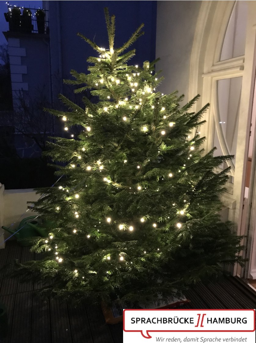 SprachbrueckeHH's tweet photo. Frohe Weihnachten Euch und Euren Familien &amp; Freunden 🎅🎄🕯️ Genießt den restlichen Feiertag und die freien Tage zwischen den Jahren. Weihnachtliche Grüße vom gesamten Sprachbrücke-Hamburg Team 😀 #FroheWeihnachten #MerryChrismas #weihnachtsgrüße #sprachbrückeHH #spracheverbindet https://t.co/usaIGOvpns