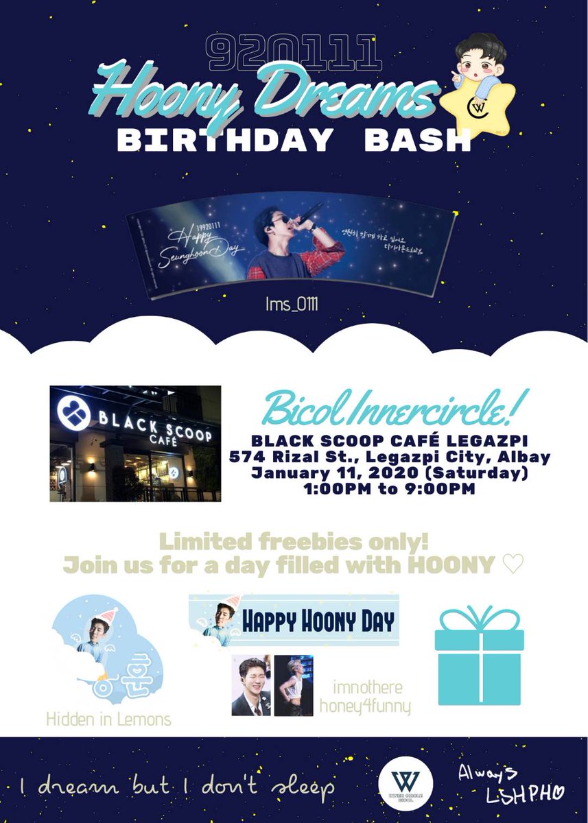 inseobicol's tweet photo. BICOLANO INSEOS!!! Hanion na si Hoony!
Irilingan kita sa
โ๏ธJan 11, 2020 (Sat)
๐Black Scoop Cafรฉ Legazpi Albay
para sa kaaldawan kang satuyang #HOONY ๐
Just buy any large drink to join!
#WINNER #์๋ #์ด์นํ #HOONYDREAMS #AlwaysLSH_PH
#InseoBicol
https://t.co/wtL1ys7hdM https://t.co/9ovmg6hRwp