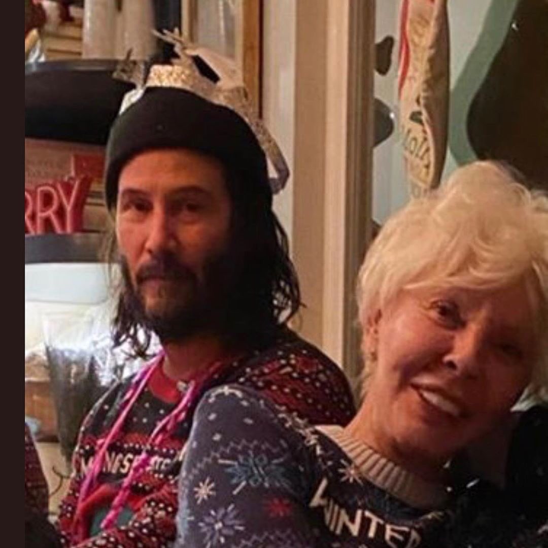 keanu reeves christmas sweater