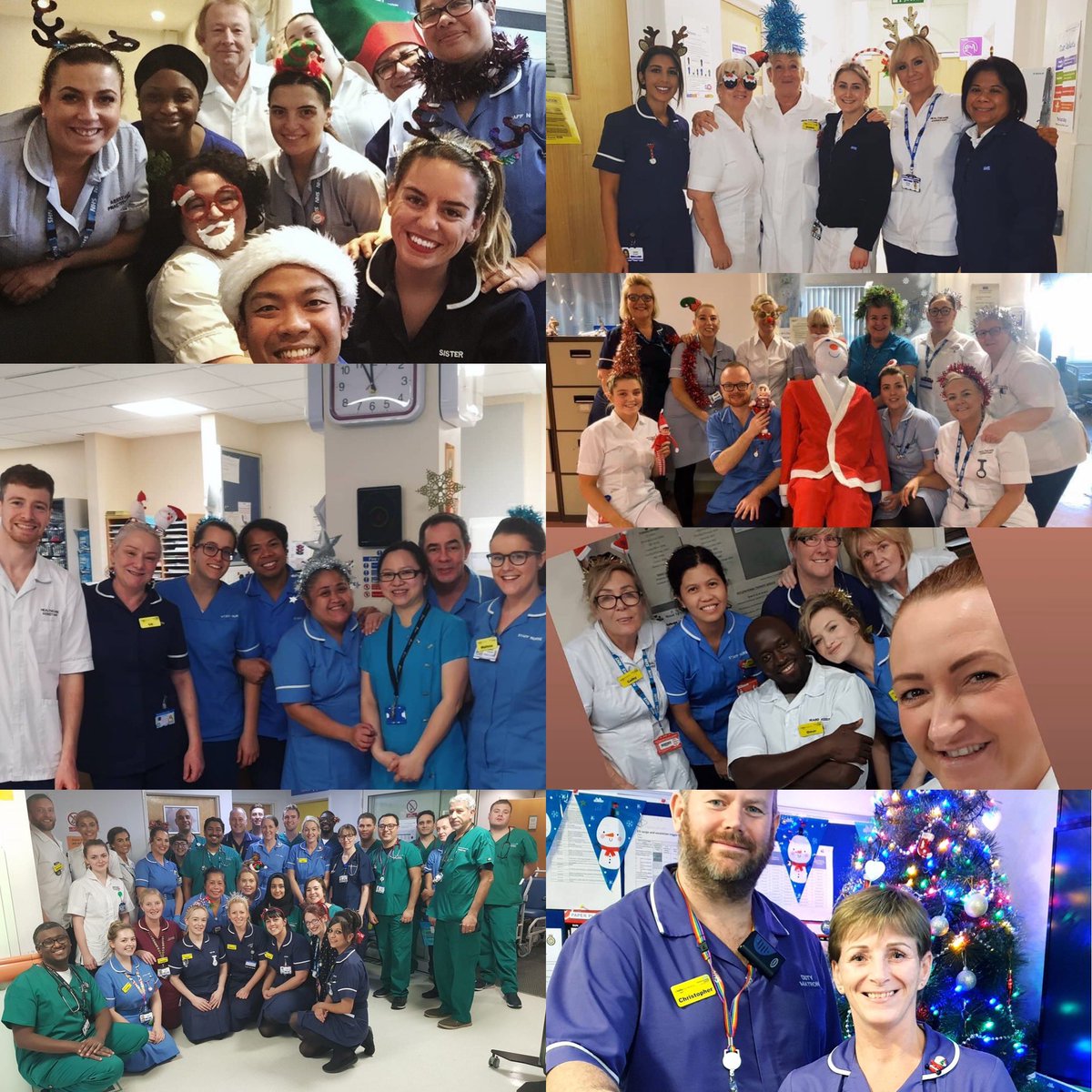 Just some of our amazing staff who worked the Christmas Day shifts. 🎅🏽⛄️🎄 #nhs #NHSChristmas #nhschristmasworkers