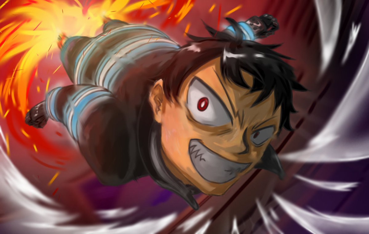 Matsusora 炎炎ノ消防隊のシンラ カッコいいよね てことで描きました Illustration Matsusora 炎炎ノ消防隊 森羅日下部 シンラ