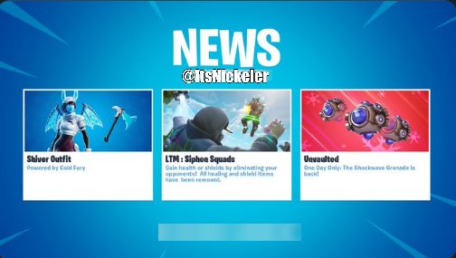 ItsNickeler's tweet photo. Fortnite News Update | #Fortnite https://t.co/EoaCGdKVjU