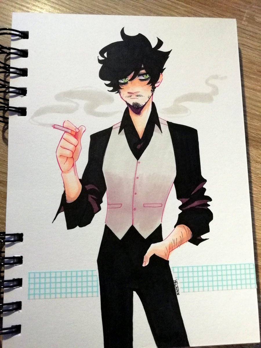 Helsenn_'s tweet photo. Ça faisait longtemps que j'avais pas dessiné Adam au tradi huhu https://t.co/n5hf4ihn1o