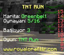 RoyalCraftTR's tweet photo. Yeni oyunumuz TNT RUN aktif!

New Games on Royal Craft TNT RUN is avalible!

Hemen aramıza katılmak için: https://t.co/FQiA3Klsj9

Join us Royal Craft server: https://t.co/Je8yQZw7Dh

#minecraft #royalcraft https://t.co/ZchisiyVqg
