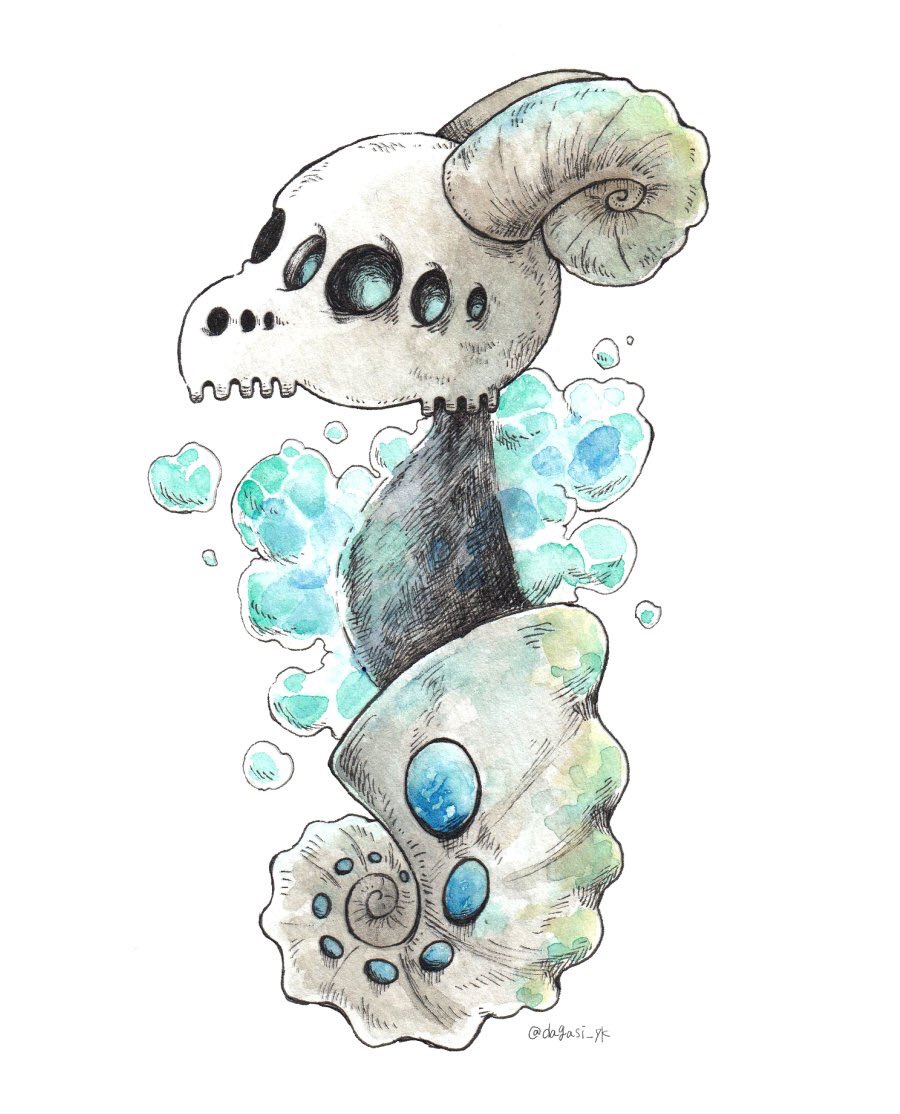 no humans white background pokemon (creature) simple background traditional media solo skull  illustration images